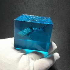 LED 수조 무드등 야간조명 장식품 홈인테리어 집들이선물 고래 상어 다이버, 빛나는5cm없는단일고래상어
