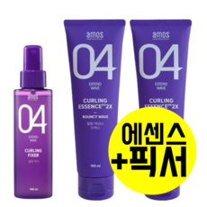 아모스컬링픽서 140ml 헤어고정 컬링에센스 세트 펌