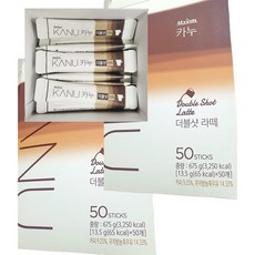 맥심 카누 더블샷 라떼 50Tx2개, 675g, 50개입, 2개
