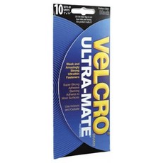 Velcro(r) Brand Fasteners 벨크로 91000 1 "X 3/4"검은 반점 10 카운트