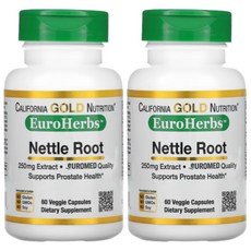 캘리포니아 골드 쐐기풀 네틀루트 CGN 250mg 60정 Nettle Root 2통