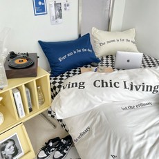 체커보드레터링침구