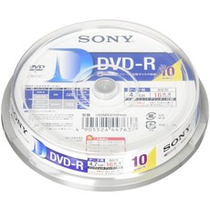 소니 데이터용 DVD-R 16배속 10장 팩 10DMR47HPHG, 1개