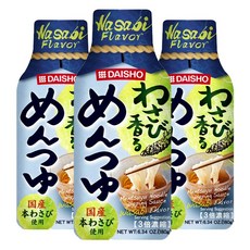 다이쇼 와사비향이 나는 멘쯔유, 3개, 180g