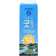 굿모닝 굿밀크, 종이박스포장, 3개, 1L