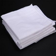 손수건 남성용 흰색 포켓 면 재사용 가능한 Hankie Hanky 특수 사각형 모양 디자인 스트라이프 포함 40x40cm 5 개