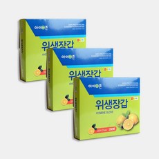 아이존 위생장갑 200매 일회용장갑 비닐장갑, 3개