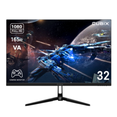 큐빅스 CX320F165 게이밍 165Hz 32인치 모니터 FHD 내장스피커 광시야각 와이드 HDR 모니터암 사용가능