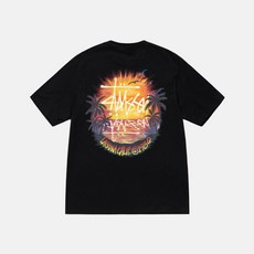스투시 반팔 티셔츠 선셋 프린트 스튜시 블랙 [국내매장판] STUSSY SUNSET TEE BLACK