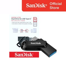 샌디스크 USB 메모리 DDC3 블랙 C타입 OTG 3.2 대용량, 1개, 64GB 1개, 64GB