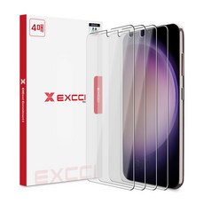 엑씨 글리터 액정보호필름 강화유리 4매, 1개