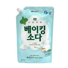 엘지 베이킹소다 주방세제 퐁퐁 리필, 엘지생활건강 퐁퐁 베이킹소다 주방세제 리필 1.2L, 1.2L, 1개