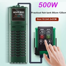 1200W 수족관 물고기 탱크 히터 LED 온도 디스플레이 조정 가능한 물 가열 막대 일정한 자동, EU Plug 220V, 02 EU Plug 220V