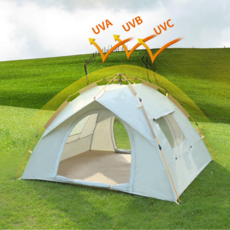 ONH 원터치 텐트 간편한 방수 접이식, 3-4인용(220*200*145cm)