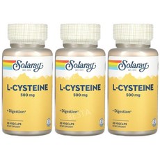 솔라레이 엘 시스테인 500mg 30캡슐 3병 L Cysteine, 3개, 30정