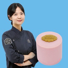 견우재 강아지 케이크 수제 생일 간식, 1개, 350g, 전갱이 핑크케이크