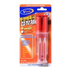 브이텍 투명 주사기 노즐 에폭시 접착제 25ml VT-149
