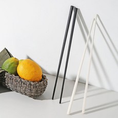 모노실리콘 빅 조리도구 튀김젓가락(2color), 블랙