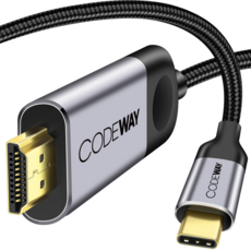 코드웨이 미러링케이블 넷플릭스 스마트폰 USB C to HDMI TV연결, 3M