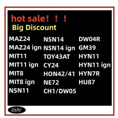 Lishi 2 in 1 도구 MAZ24 MIT11 MIT8 NSN11 NSN14 TOY43AT CY24 HON42/41 NE72 CH1/DWO5 DW0R4R GM39 HYN11, MIT8 ign
