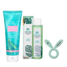 포레스트힐 그린 밸런스 클렌져 대용량200ml+에센스+세안밴드