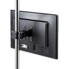 SANWA 산와다이렉트 모니터 암 폴장착49인치대응 [고내하중 20kg] 각도조절/회전세지주용 100-LA051, 1개