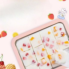 슈버 철판아이스크림 만들기 철판 아이스크림 가정용, 핑크 304 스테인리스+22.5X17.5CM