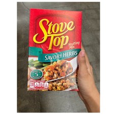 Kraft Stove Top Savory Herbs 크래프트 스토브탑 세이보리 허브 스터핑 믹스 170g 4팩, 4개