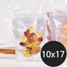 더로만 투명 스탠드 지퍼백 10X17, 1개, 30개, 150ml