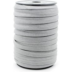 CRAFTMEMORE CRAFT MEMORE 1/2인치 더블 폴드 바이어스 테이프 린넨 면 재봉 시밍 헤밍 퀼팅용 제본 (브라운 x 5야드), Gray x 50 yards