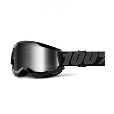 100% 스트라타 2 고글 블랙 - 미러 실버 렌즈 미러 고글 STRATA2 스키고글 보드고글 전기자전거고글 100프로 고글