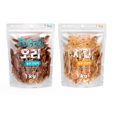 인네이처 리얼 오리 사사미 1kg, 1개 - 오리사시