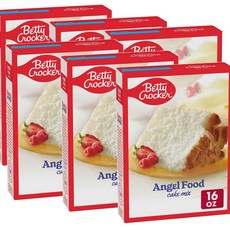 베티크로커 엔젤 푸드 케이크 믹스 Betty Crocker Angel Food Cake Mix, 453g, 6개