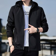 ANYOU 남성 후드 레저 코트 춘추 코트 잠바 상품 이미지