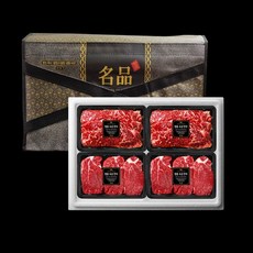 정직한 명품한우 스테이크선물세트 (채끝300gx2팩+안심300gx2팩), 1개