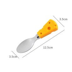 커트레이 나무 손잡이 스테스 버터 뒤집개 치즈 나이프 스푼 플랫, 3.Spoon, 1개