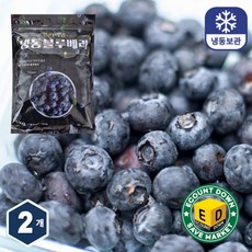 냉동 블루베리, 2개, 1kg