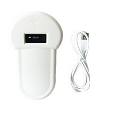 애완 동물 ID 리더 동물 칩 디지털 스캐너 USB 충전식 마이크로 칩 핸드 헬드 식별 고양이 개를위한 일반 응용 프로그램, 하얀, 협력사