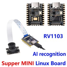 LuckFox Pico 미니 리눅스 RV1103 록칩 AI 보드 ARM 개발 캠용 라즈베리 파이 피코보다 우수, 2.A-Soldered, 1개