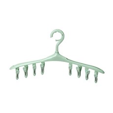 빨래집게 회전식 방풍 옷집게 가정용 고리구멍 미끄럼방지 플라스틱 옷건조대 내복 양말 건조대 여러집게, T01-3개, C02-북유럽스타일의 그린