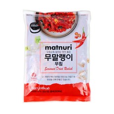 배동바지)반찬단지 무침 무말랭이무침1kg 반찬단지 반찬 밑반찬 젓깔, 1봉, 1kg