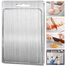 스텐도마 주방용 티타늄 커팅 보드 스틸 304 양면 B F5P7, F