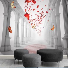 Beibehang 사용자 정의 벽화 사진 유럽 로맨틱 웨딩 홀 홈 장식 거실 tv 배경 벽화 papel de parede, 1개, 1 square Meter