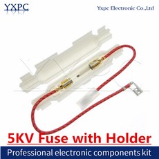 5KV 0 85A 0 9A 0 6A 0 65A 0 7A 0 75A 0 8A 1A 전자 레인지 용 고전압 퓨즈 범용 퓨즈 홀더 부품, Holder 5KV 1A, 1개