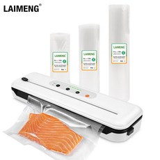 LAIMENG Vacuum Food Sealer Sous Vide 식품 보존을위한 커터가있는 진공 포장기 Vacuum Bags Roll Foil S284|진공음식 실러|, 6611with 3R 5M, 1개, CHINA