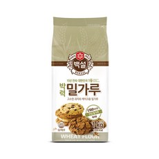 백설 밀가루 박력분 박력밀가루 1kg, 1개