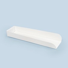 소시지 종이 받침 24cm 접이식 백색 닭꼬치트레이 중 JP-111 100개/500개, 1세트, 500개