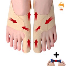 엄지 발가락 고정기 3D 벨크로 서포터 보호대 밴드 증정, 3D 벨크로 서포터(S)220~230mm+스트레칭 밴드, 1개