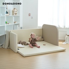 [도노도노] 먼지제로 라운드 범퍼침대, 코코아베이지