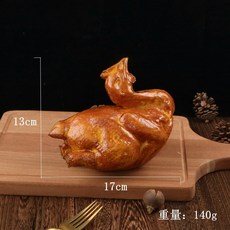 시뮬레이션 구운 오리 로스트 치킨 음식 모델 모형 로스트 오리 가게 창 캐비닛 장식 사진-51958, 옵션02